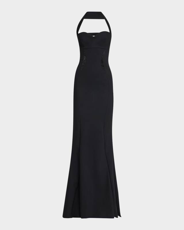 Aryas Rhinestone-Embellished Sweetheart Gown